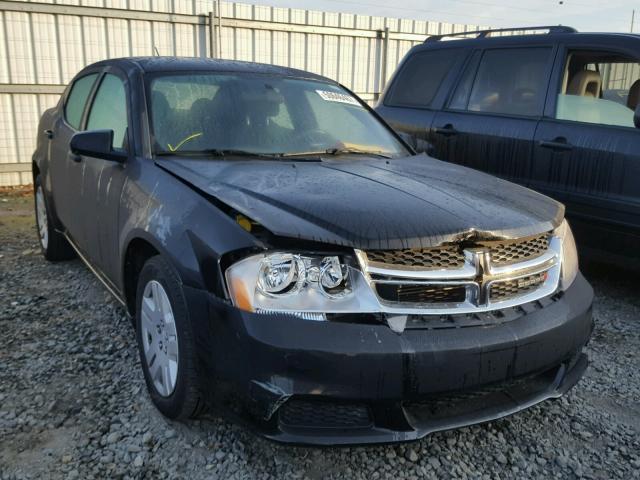 1C3CDZABXCN111706 - 2012 DODGE AVENGER SE BLACK photo 1