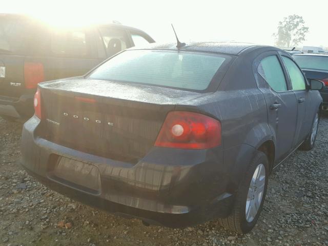 1C3CDZABXCN111706 - 2012 DODGE AVENGER SE BLACK photo 4