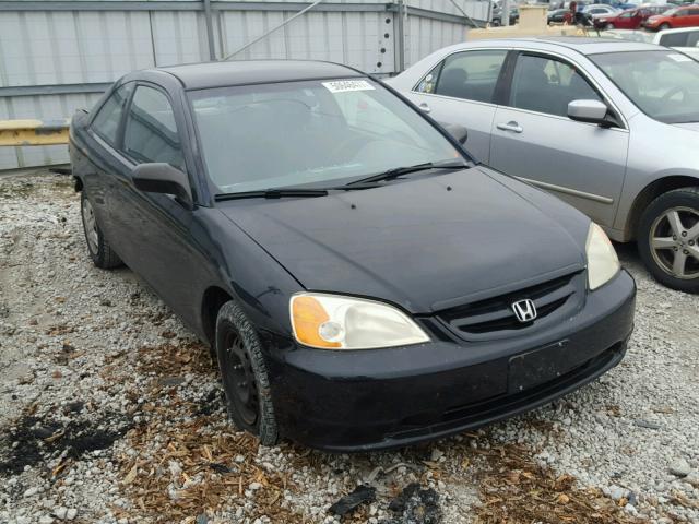 1HGEM22593L002221 - 2003 HONDA CIVIC LX BLACK photo 1