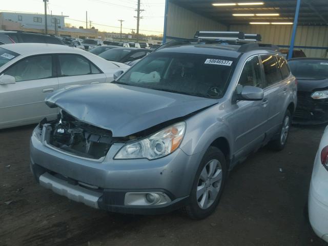 4S4BRCKC2B3399675 - 2011 SUBARU OUTBACK 2. GRAY photo 2