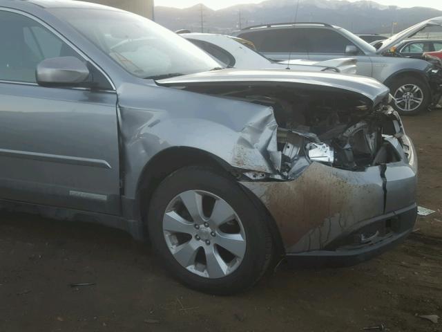 4S4BRCKC2B3399675 - 2011 SUBARU OUTBACK 2. GRAY photo 9