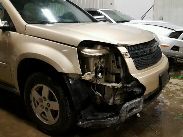 2CNDL33F386060931 - 2008 CHEVROLET EQUINOX LT TAN photo 9