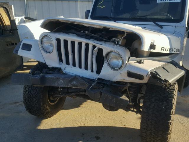 1J4FA49S13P351735 - 2003 JEEP WRANGLER / WHITE photo 9