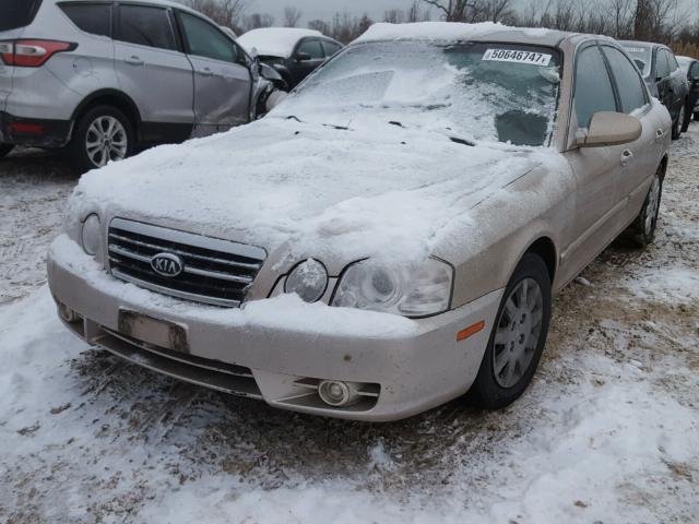 KNAGD126565465330 - 2006 KIA OPTIMA LX TAN photo 2