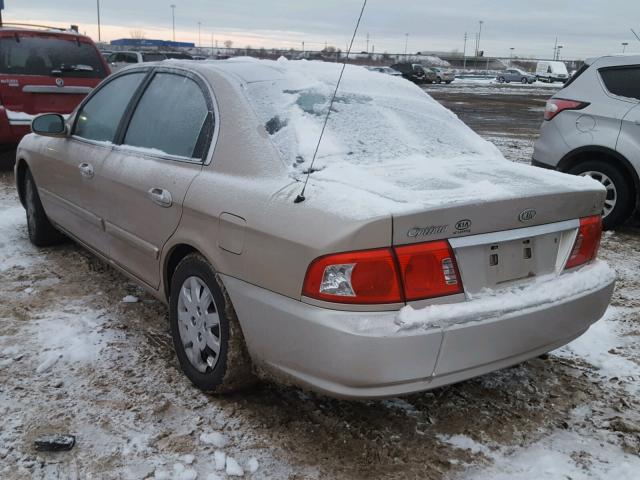 KNAGD126565465330 - 2006 KIA OPTIMA LX TAN photo 3