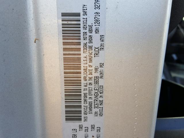 3C6TRVNGXJE118658 - 2018 RAM PROMASTER Gümüş foto 10