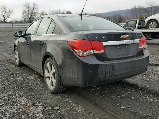 1G1PG5S90B7199654 - 2011 CHEVROLET CRUZE LT BLACK photo 3