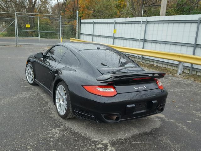 WP0AD2A99BS766138 - 2011 PORSCHE 911 TURBO BLACK photo 3