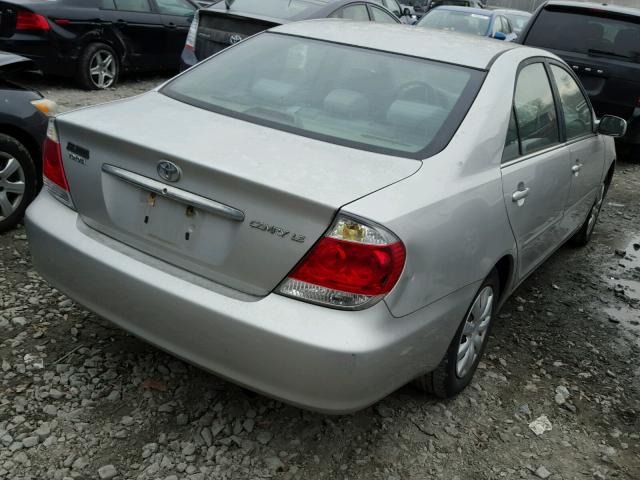 4T1BE30K06U738469 - 2006 TOYOTA CAMRY LE SILVER photo 4