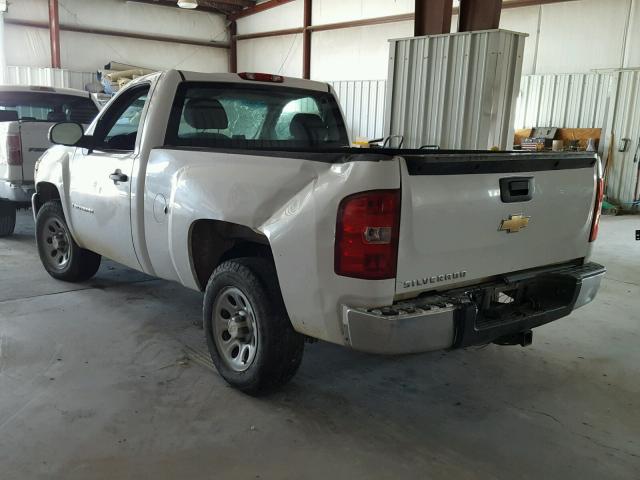 1GCEC14C67Z524573 - 2007 CHEVROLET SILVERADO WHITE photo 3