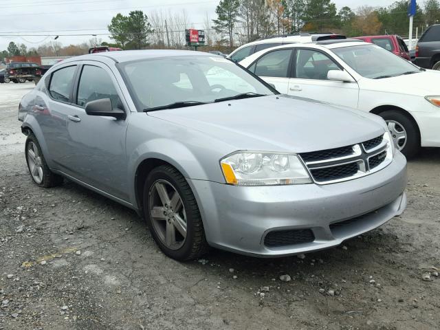 1C3CDZAB7DN566286 - 2013 DODGE AVENGER SE SILVER photo 1