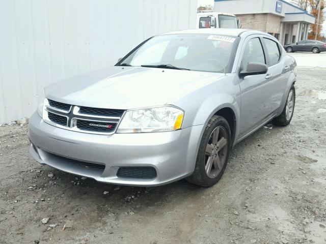 1C3CDZAB7DN566286 - 2013 DODGE AVENGER SE SILVER photo 2