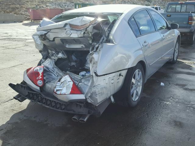 1N4BA41E84C927149 - 2004 NISSAN MAXIMA SE SILVER photo 4