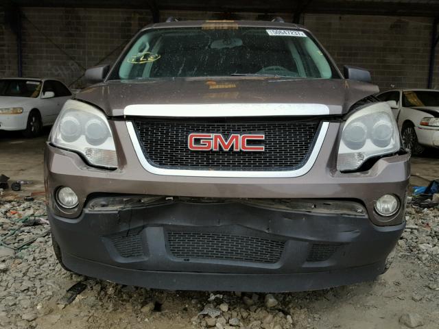 1GKKRNED2CJ145969 - 2012 GMC ACADIA SLE BROWN photo 9