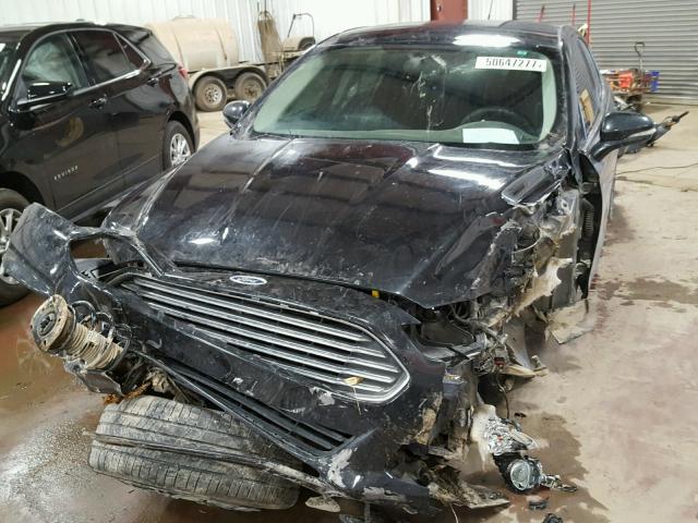 3FA6P0HD4FR244102 - 2015 FORD FUSION SE BLACK photo 2