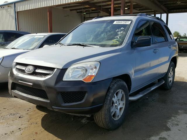 KNDJF724197556060 - 2009 KIA SPORTAGE L GRAY photo 2