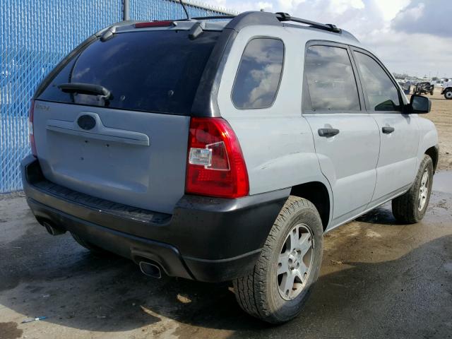 KNDJF724197556060 - 2009 KIA SPORTAGE L GRAY photo 4