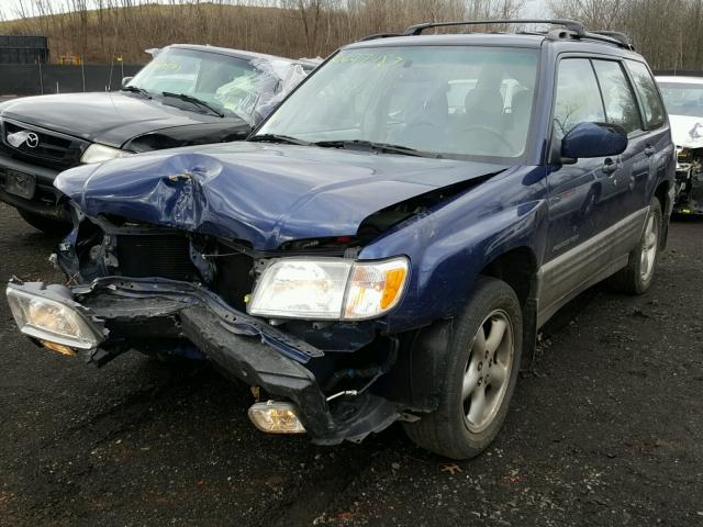 JF1SF65542H751563 - 2002 SUBARU FORESTER S BLUE photo 2