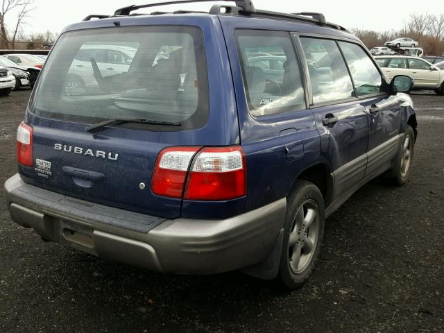 JF1SF65542H751563 - 2002 SUBARU FORESTER S BLUE photo 4