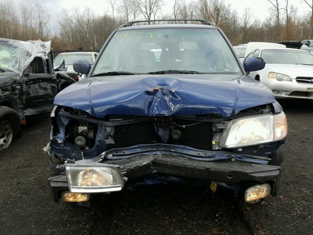 JF1SF65542H751563 - 2002 SUBARU FORESTER S BLUE photo 9