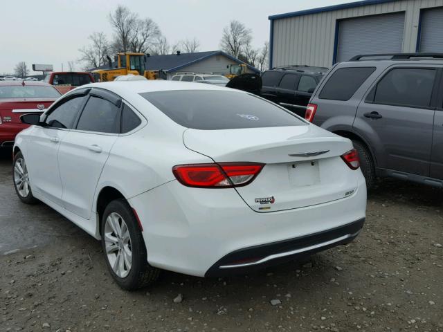 1C3CCCAB1FN613900 - 2015 CHRYSLER 200 LIMITE WHITE photo 3