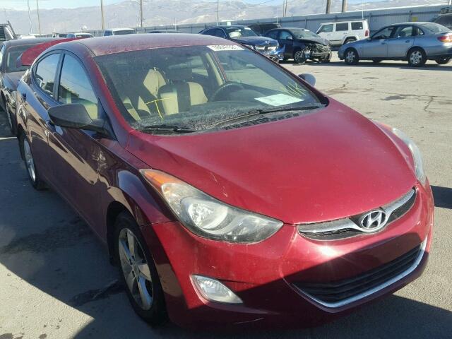 5NPDH4AE6DH211420 - 2013 HYUNDAI ELANTRA GL RED photo 1