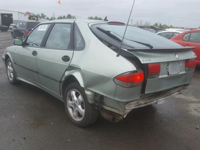 YS3DF58K712048516 - 2001 SAAB 9-3 SE GREEN photo 3