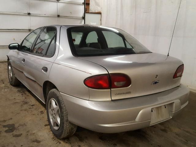 1G1JC524617130567 - 2001 CHEVROLET CAVALIER B SILVER photo 3