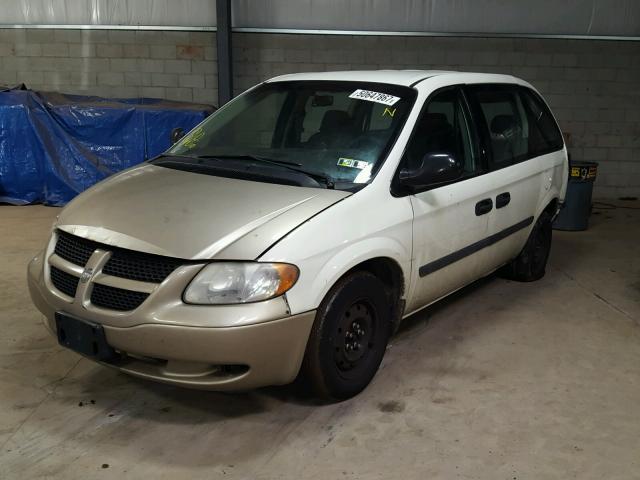 1D4GP25E25B237582 - 2005 DODGE CARAVAN SE WHITE photo 2