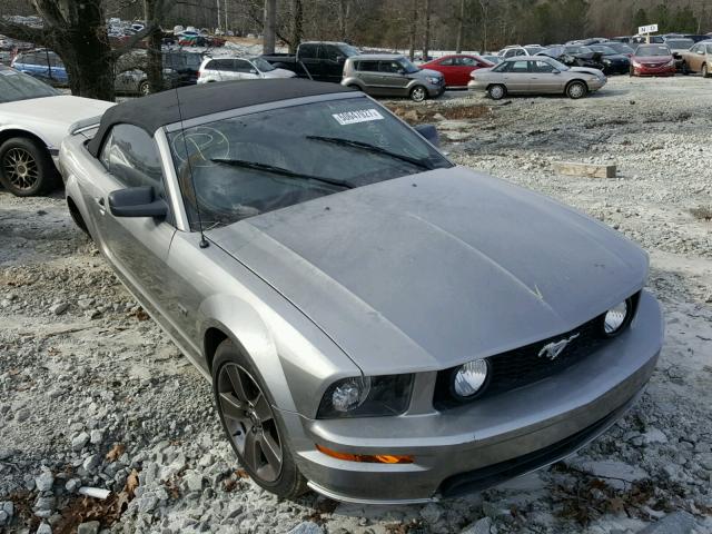 1ZVHT85H185172931 - 2008 FORD MUSTANG GT GRAY photo 1