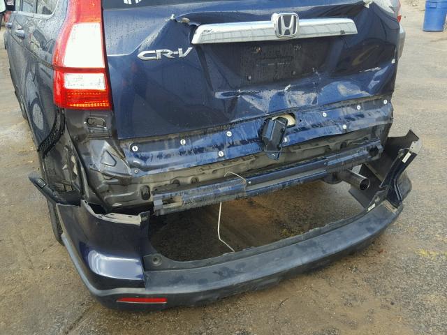 JHLRE38717C042880 - 2007 HONDA CR-V EXL PURPLE photo 9