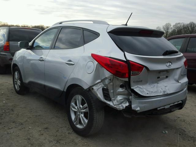 KM8JUCAC8CU533547 - 2012 HYUNDAI TUCSON GLS SILVER photo 3