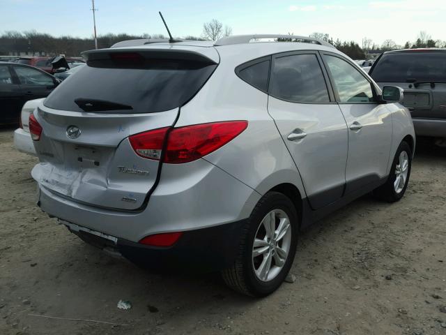 KM8JUCAC8CU533547 - 2012 HYUNDAI TUCSON GLS SILVER photo 4