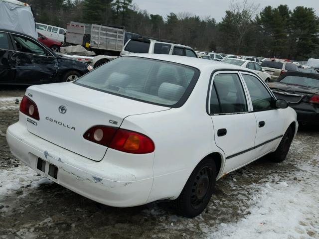 2T1BR12E51C516567 - 2001 TOYOTA COROLLA CE WHITE photo 4