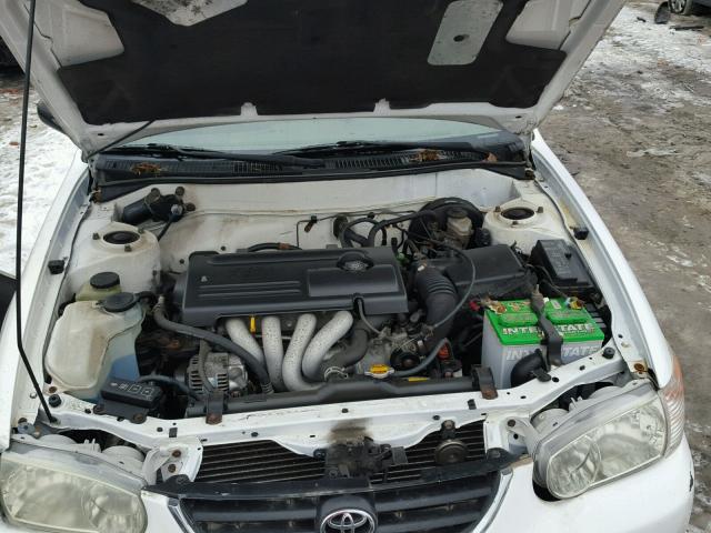 2T1BR12E51C516567 - 2001 TOYOTA COROLLA CE WHITE photo 7