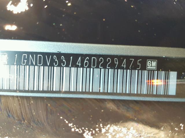 1GNDV33146D229475 - 2006 CHEVROLET UPLANDER L SILVER photo 10