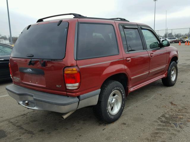 1FMZU34EXWUC19113 - 1998 FORD EXPLORER RED photo 4