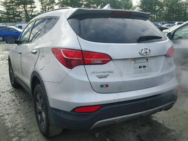 5XYZUDLB4DG010997 - 2013 HYUNDAI SANTA FE S SILVER photo 3