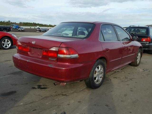 1HGCG65852A075480 - 2002 HONDA ACCORD EX RED photo 4