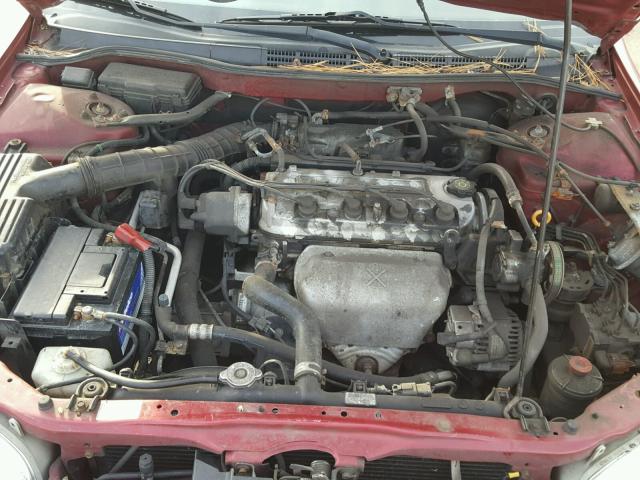 1HGCG65852A075480 - 2002 HONDA ACCORD EX RED photo 7