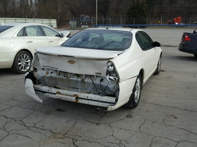 2G1WJ15KX79320362 - 2007 CHEVROLET MONTE CARL WHITE photo 4