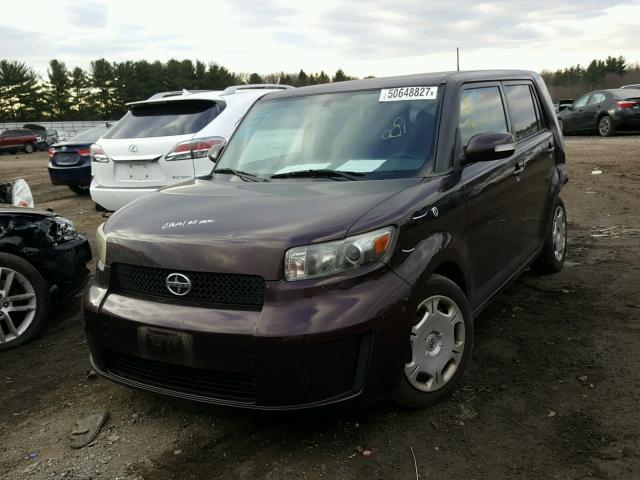 JTLKE50E091081418 - 2009 TOYOTA SCION XB PURPLE photo 2