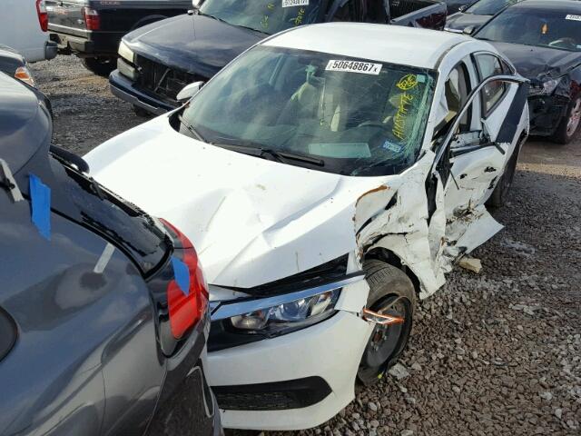 19XFC2F51HE015402 - 2017 HONDA CIVIC LX WHITE photo 2