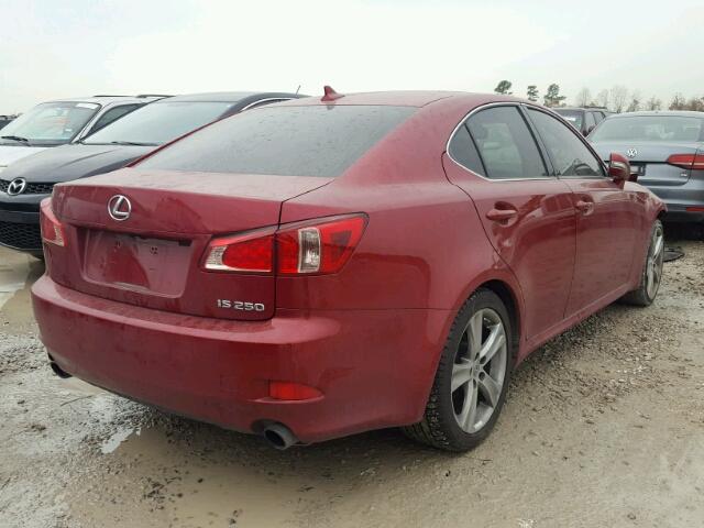 JTHBF5C22D5190652 - 2013 LEXUS IS 250 RED photo 4