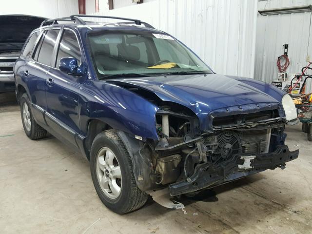 KM8SC13DX6U103783 - 2006 HYUNDAI SANTA FE G BLUE photo 1