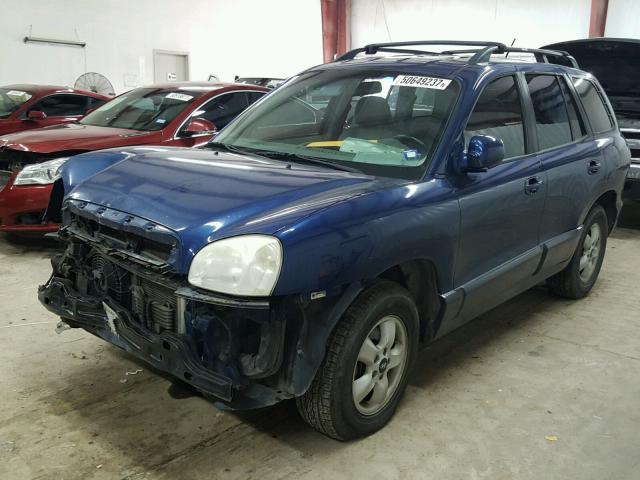 KM8SC13DX6U103783 - 2006 HYUNDAI SANTA FE G BLUE photo 2