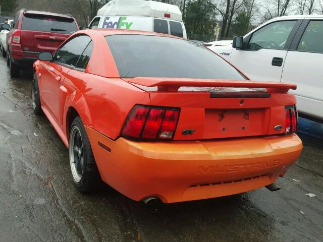 1FAFP42X04F208752 - 2004 FORD MUSTANG GT ORANGE photo 3