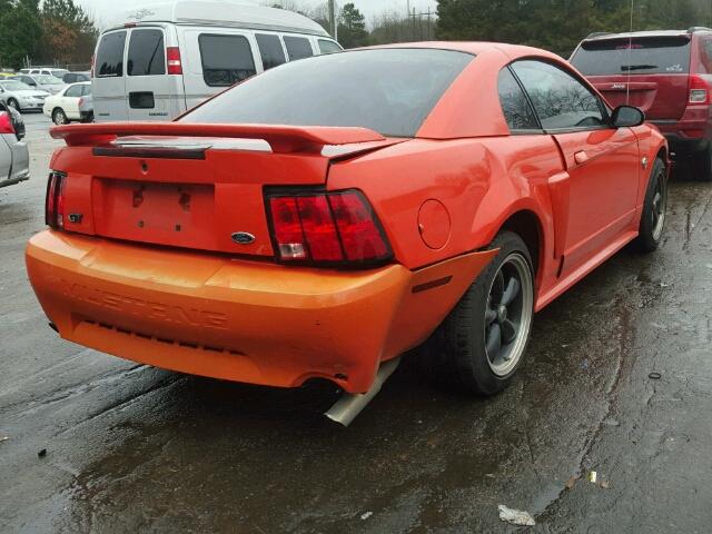 1FAFP42X04F208752 - 2004 FORD MUSTANG GT ORANGE photo 4