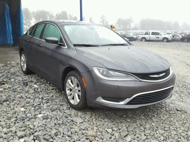 1C3CCCAB0FN645981 - 2015 CHRYSLER 200 LIMITE GRAY photo 1