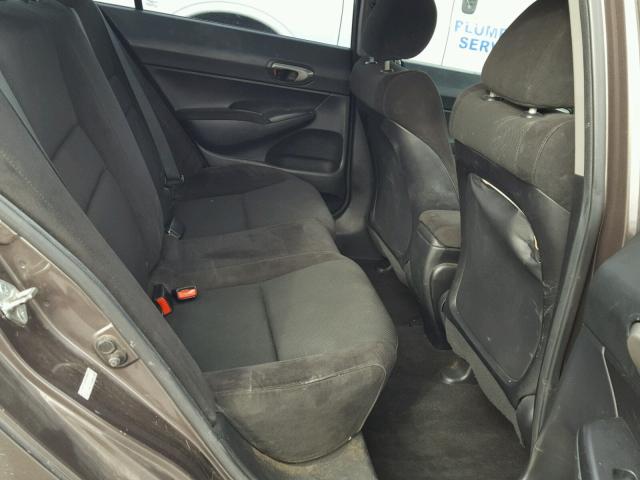 2HGFA1F60BH530851 - 2011 HONDA CIVIC LX-S BROWN photo 6